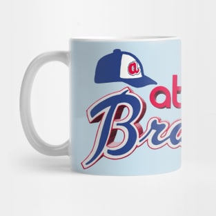 Atlanta Braves 3D - Hank Aaron era 1970s Cap and Logo Mug